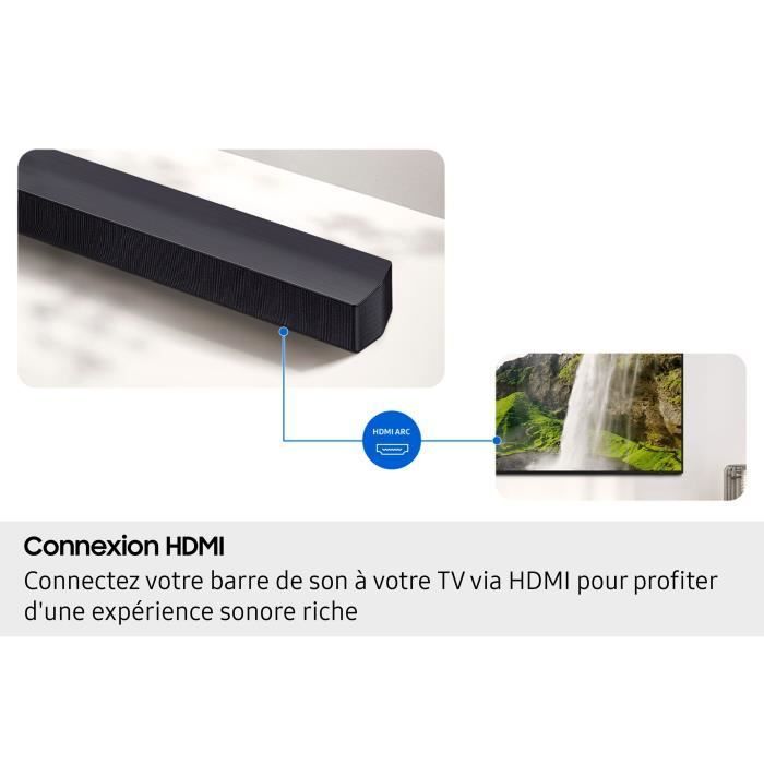 Soundbar - SAMSUNG - HW-B460F - Serie 2.1 canali - Potenza: 300 W - Subwoofer wireless da 6,5
