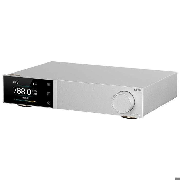 Topping D70 PRO OCTO HiFi DAC Bluetooth 5.1 Support LDAC avec sortie RCA XLR Télécommande Décodeur audio haute résolution (Argent)
