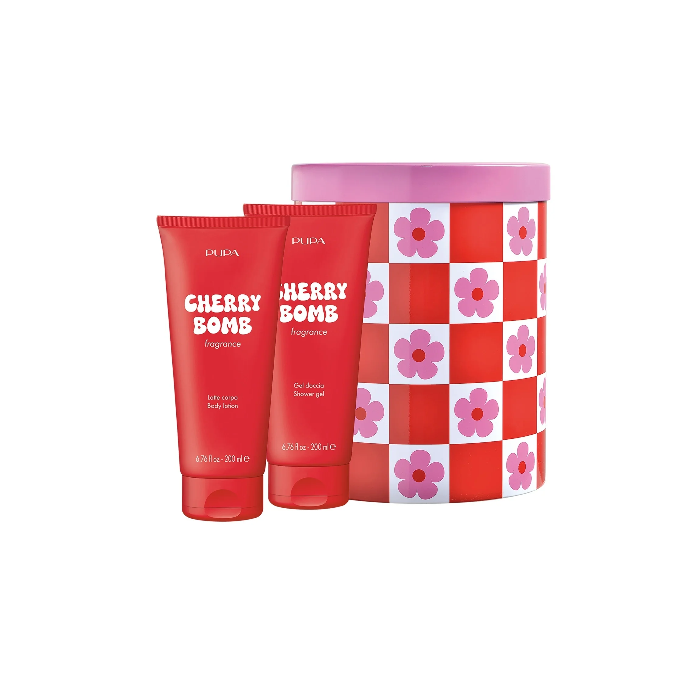 Cofanetti Happy Box Kit Gel Doccia+ Latte Corpo Cherry Bomb - Cofanetti Viso e Corpo, Bagno e Doccia