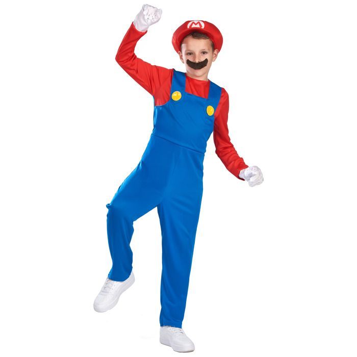 Mario Costume for Boys ™ 10/12 Years