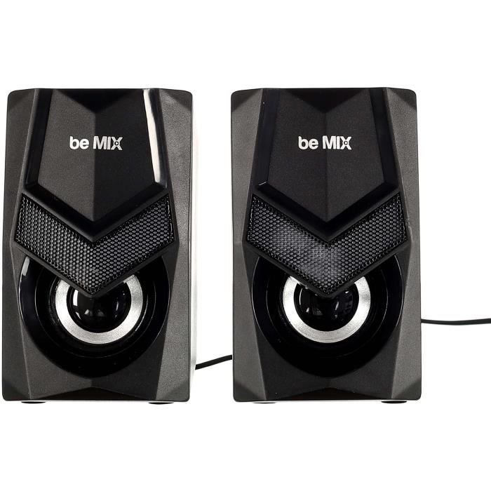 Gaming speakers with lights - BEMIX - Wired - 3.5 mm jack - 6W - Changing colors