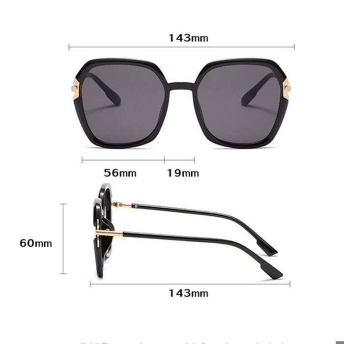 Gafas de sol - EINNENFFER - Extragrandes - UV400 - Gris - Negro