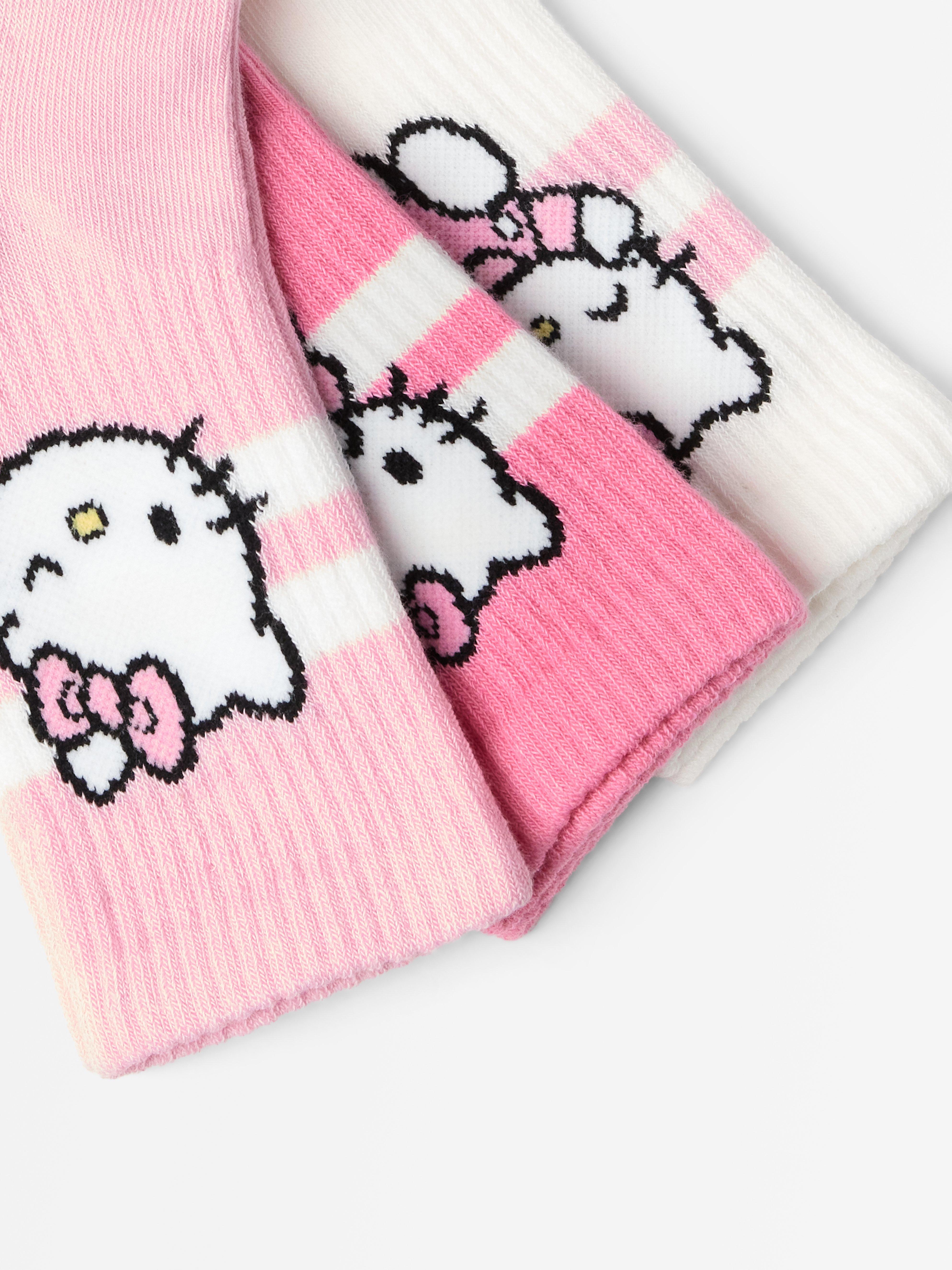 Balení 3 ponožek Hello Kitty v bílé barvě