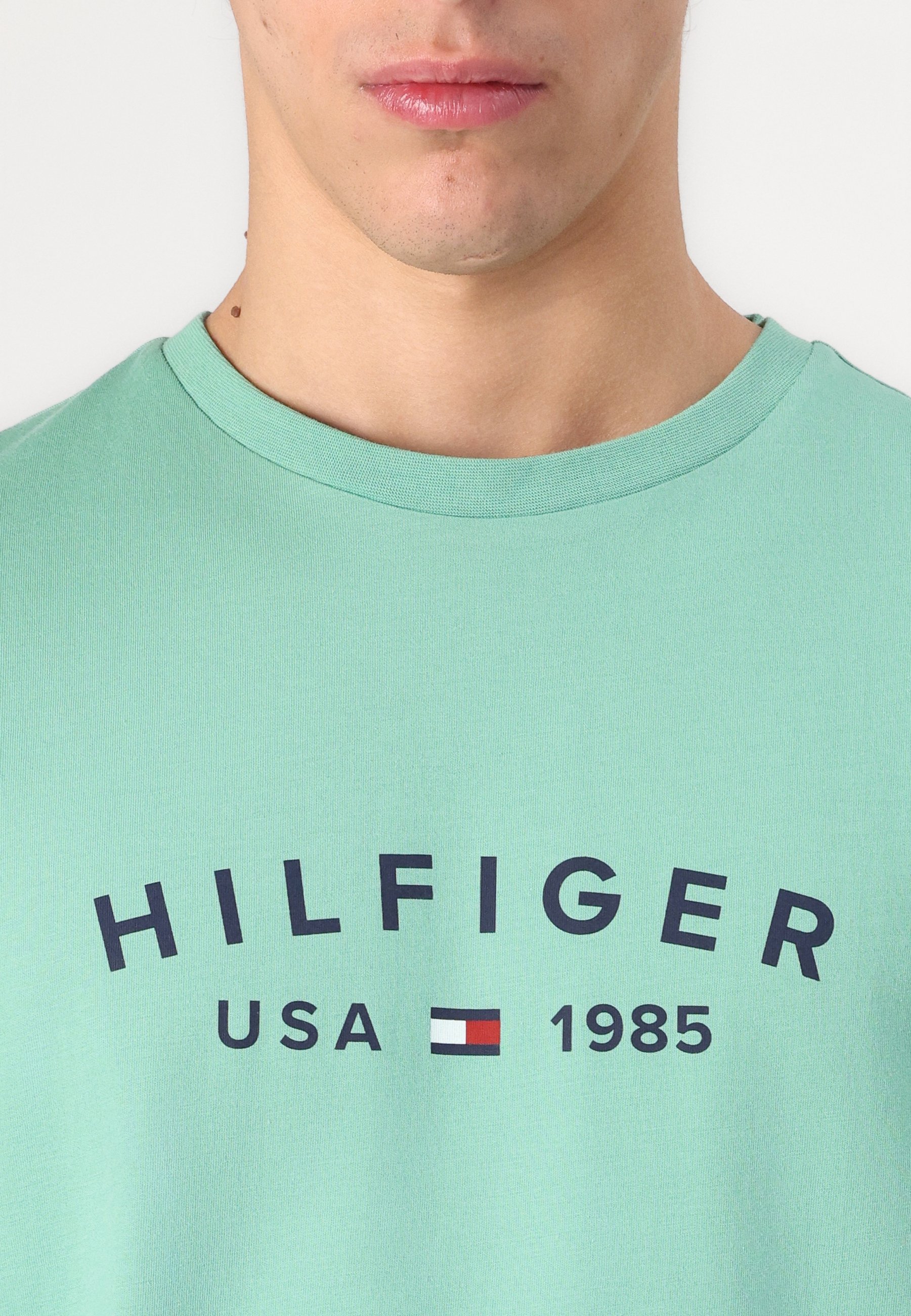TOMMY HILFIGER FATHERS DAY TEE - Tričko s potiskem - black