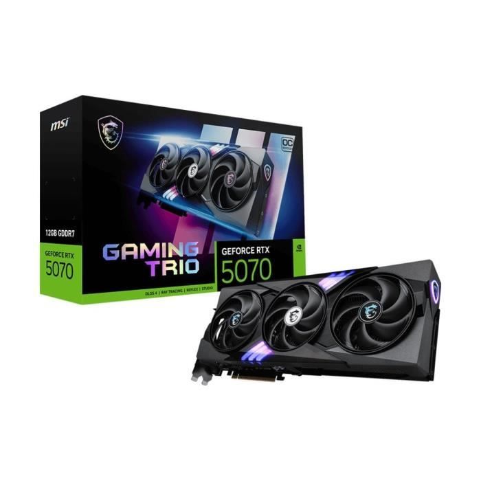 MSI - Geïntegreerde grafische kaart - GeForce RTX 5070 12G GAMING TRIO OC
