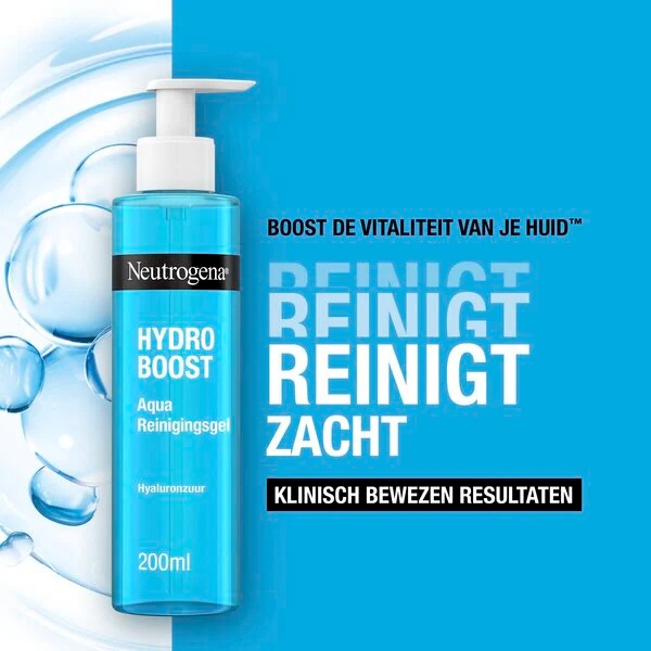 Neutrogena Hydro Boost Aqua гел за чишћење<br>200ml - Сви типови коже + осетљива кожа