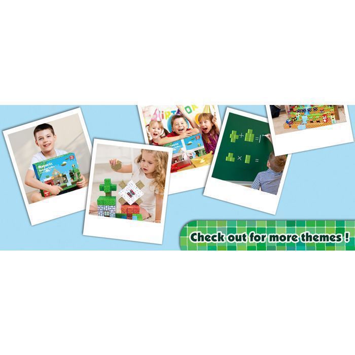 Blocchi da costruzione magnetici - NABAN Costruzioni magnetiche - 150 pezzi - Regalo per bambini dai 3 anni in su