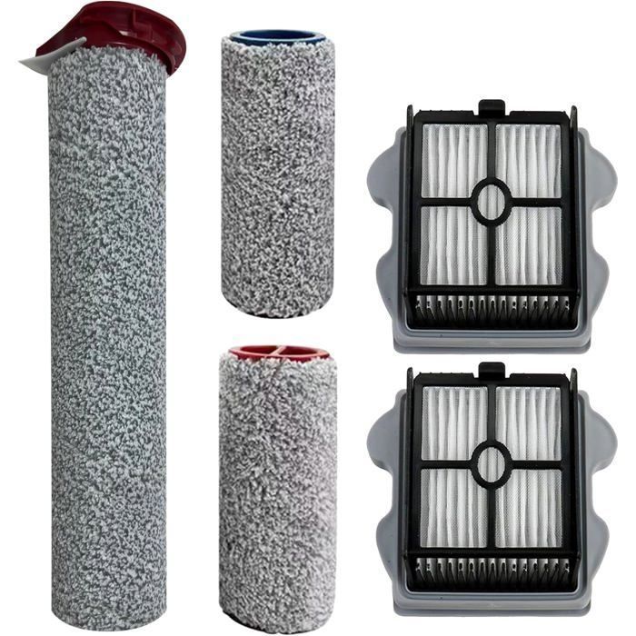 Accessoires de Filtre d'Aspirateur pour pour Roborock A10 Plus, Dyad Pro/Dyad Pro Combo, 3 brosses cylindriques, 2 filtres HEPA