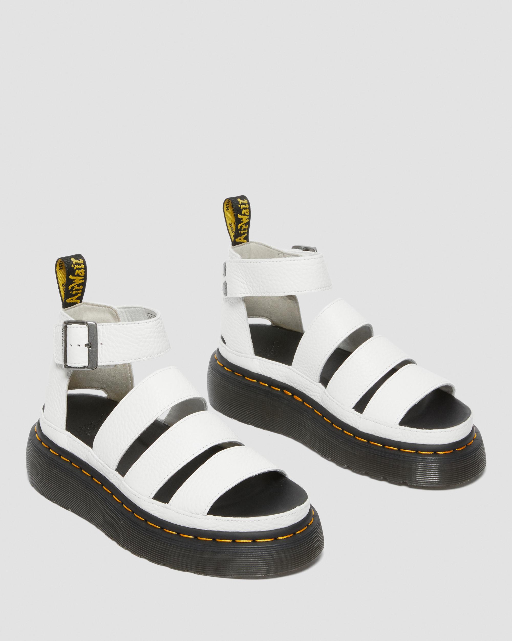Clarissa II Quad Milled Nappa Leder Plateau Sandalen