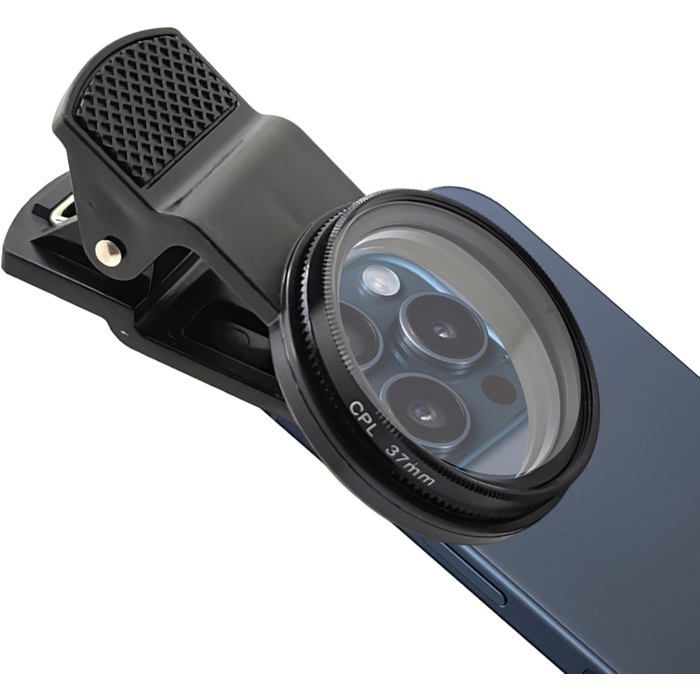 Filtre polarisant, support de filtre CPL 52 mm pour objectif d'appareil photo de téléphone, pour réduire l'éblouissement.