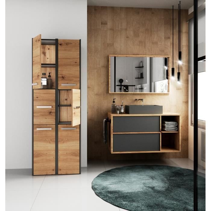 VERONA - Bathroom cabinet - 170x30x30 cm - Bathroom storage column