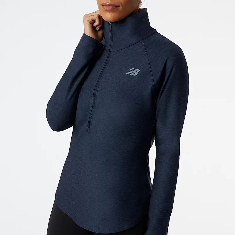 Damen-Sporthose mit halbem Reißverschluss und Spacedye-Muster – Eclipse Heather