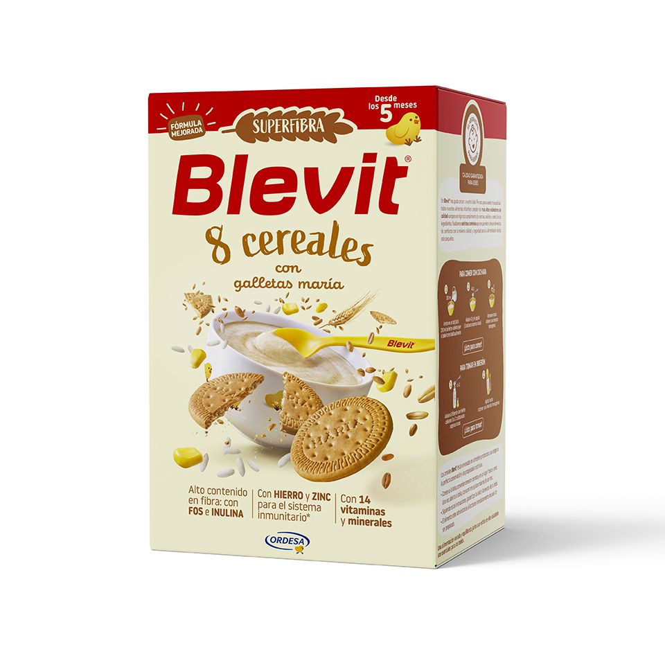 „Blevit Superfiber 8“ dribsniai ir sausainiai Tolesnis pienas ir maisto produktai
