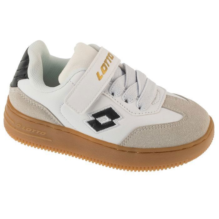 Scarpe da calcetto indoor - LOTTO - Makera K 2601250K-1011 - Bianco - Bambino - Tomaia sintetica