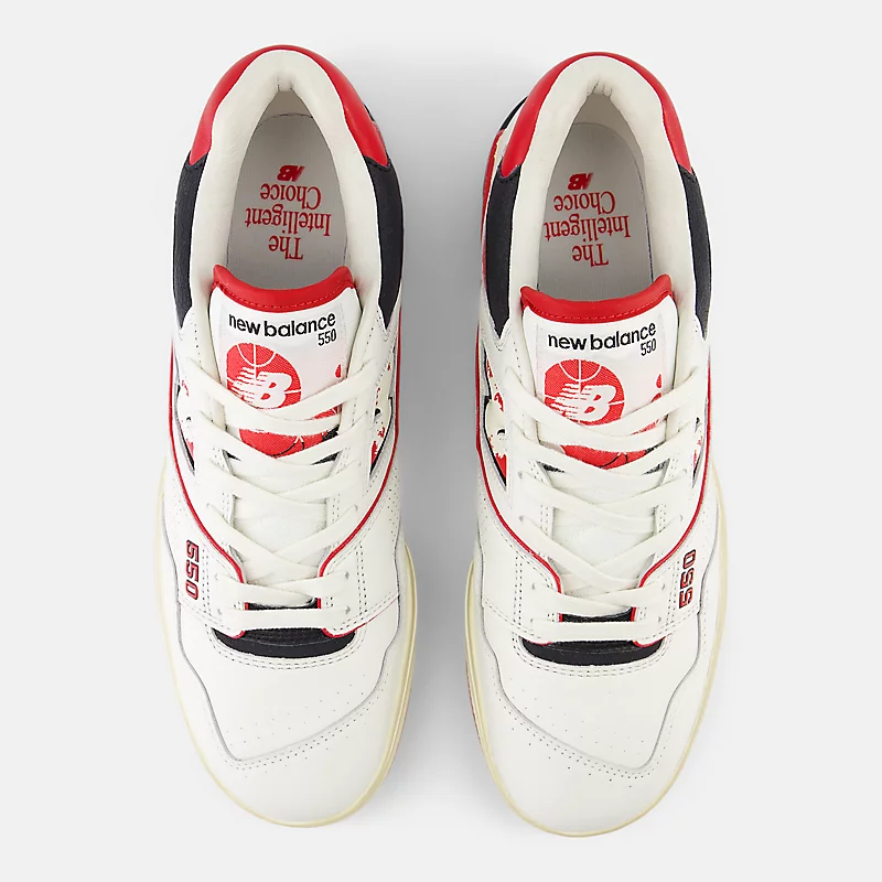 Men's 550 - Sea Salt with Team Red and Black Elements