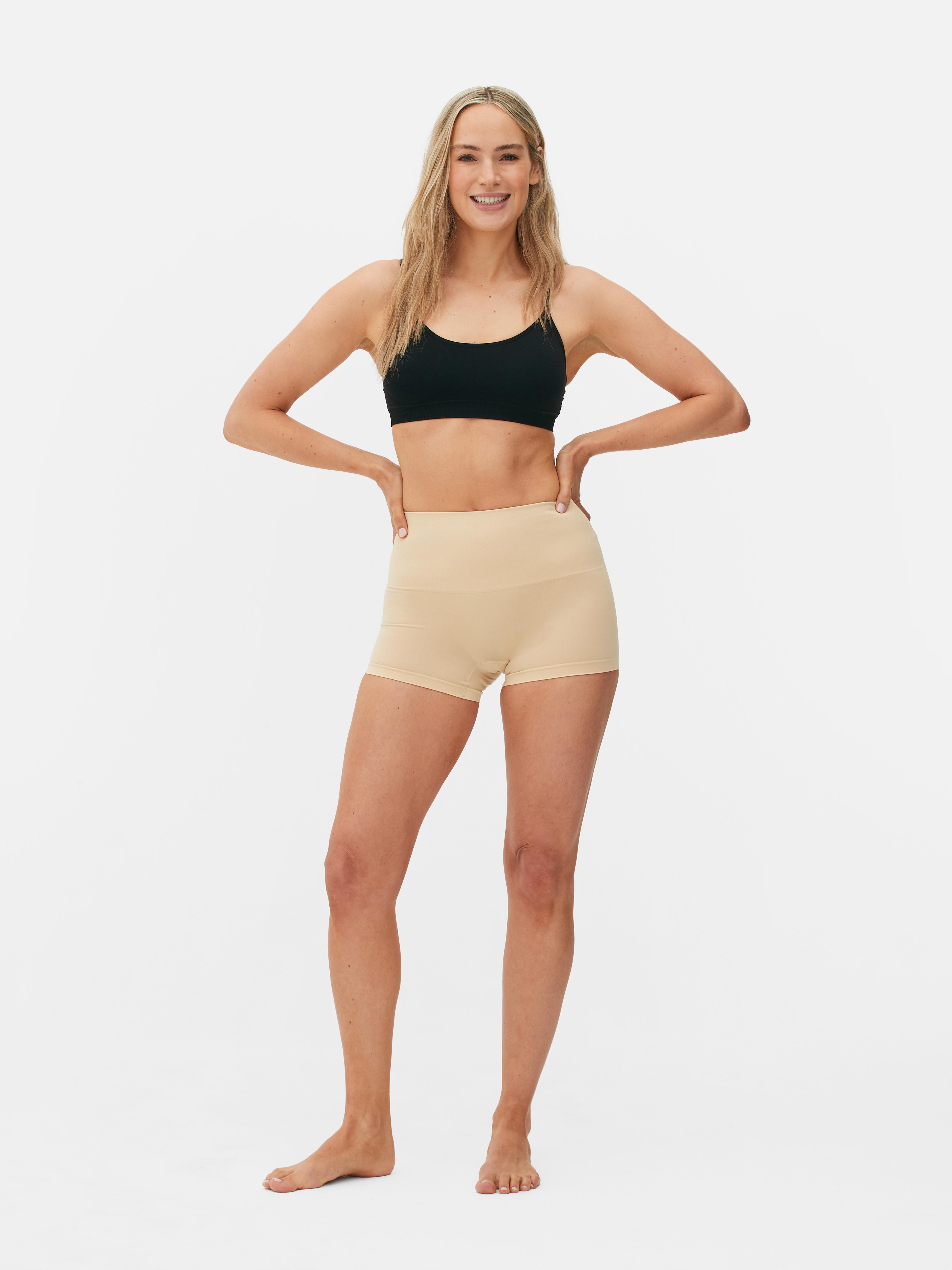 Pantaloni scurți modelatori fără cusături Pantaloni scurți modelatori din material elastic cu design fără cusături
