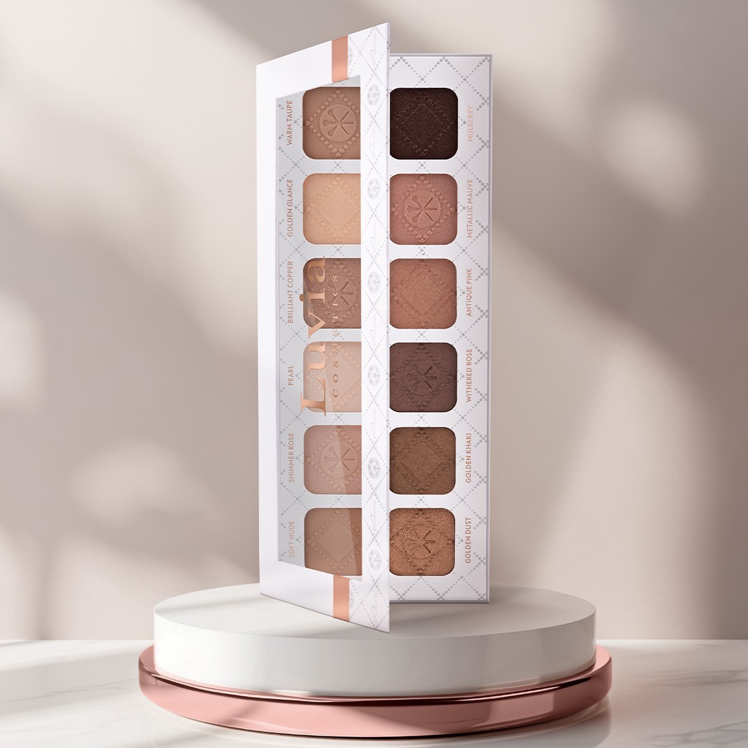 Paleta senčil za oči Luvia, rožnato zlata – neskončni nude odtenki, vol. 1 – 1 kos