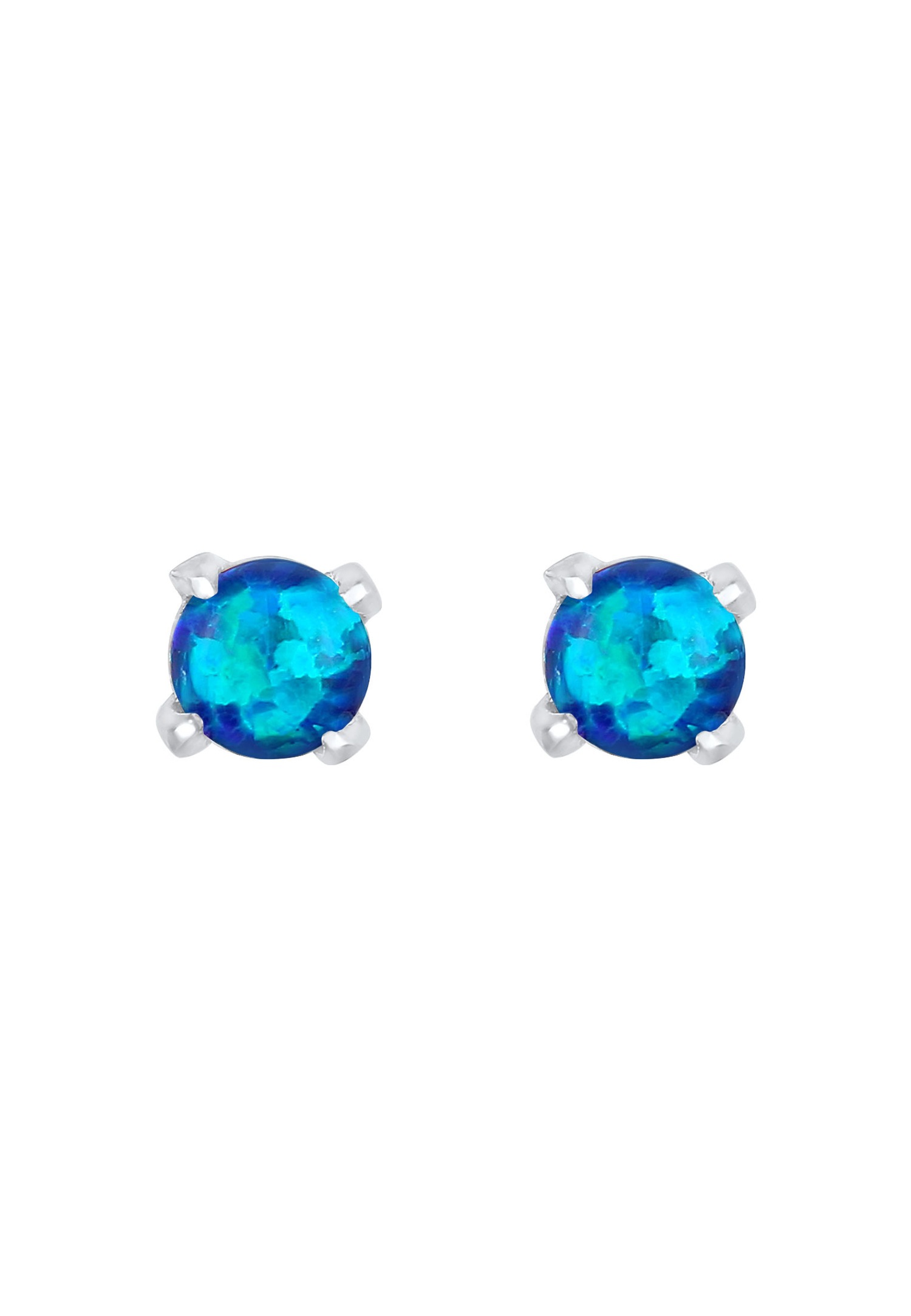 Elli Boucles d'oreilles dames Filigrane Trend avec opale synthétique en argent 925