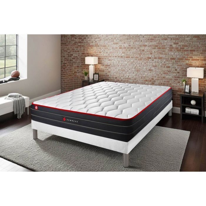90x190 BOOST pocket spring and memory foam mattress set + bed base kit