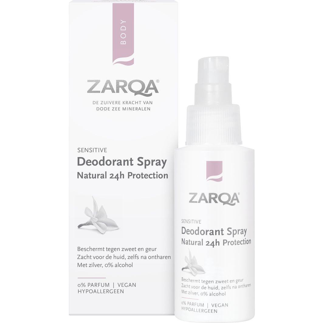 ZARQA Deodorant Sensitive dezodorans u spreju Natürlicher 24-Stunden-Schutz - 50 ml