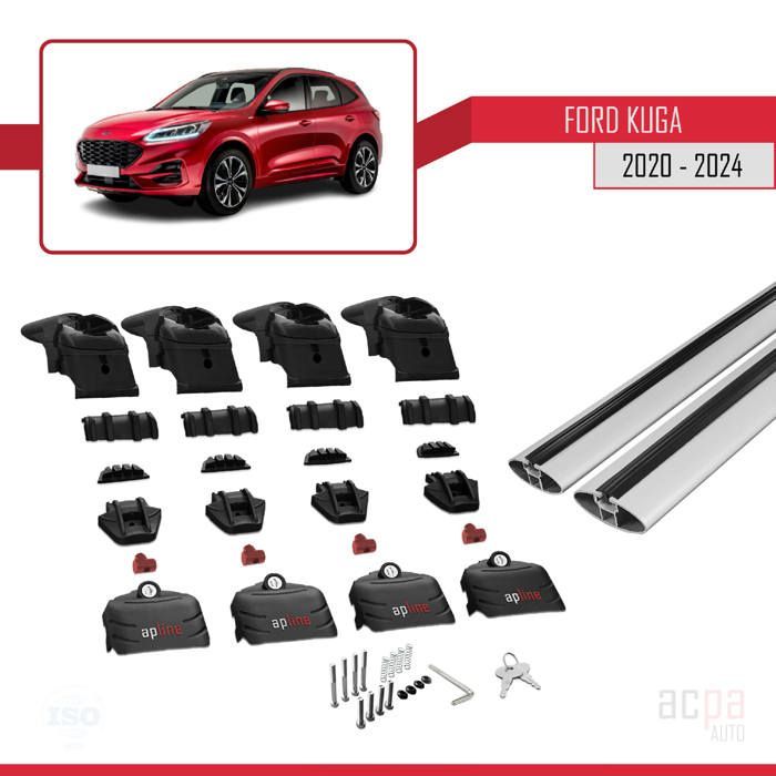 Compatible with Ford KUGA (CX482) 2020-2024 ACE-2 Roof Bars Railing Car Luggage Rack GREY