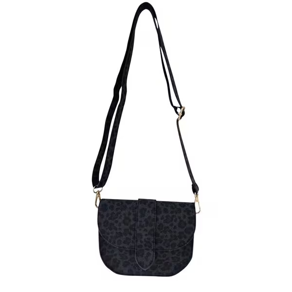 Torba za čez ramo True Spirit z leopardjim vzorcem<br>siva, 18 cm x 15 cm x 5 cm