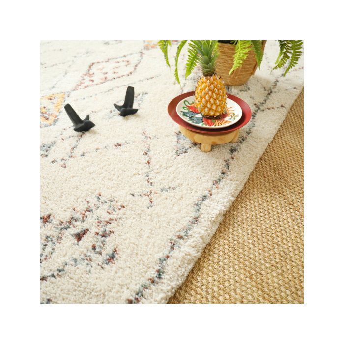 Berbermuster-Teppich – Aufdruck – Mehrfarbig – 160 x 230 cm