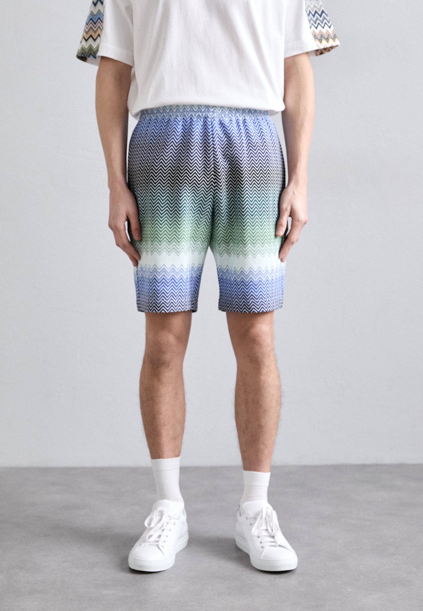 Short Missoni - bleu/vert