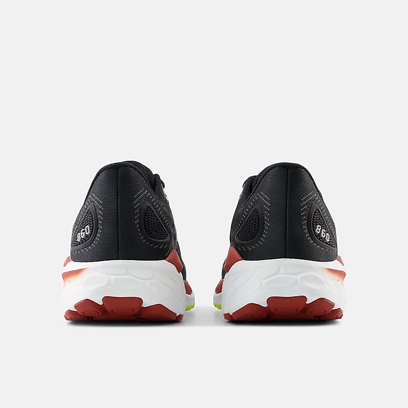 Męskie buty Fresh Foam X 860v13 – czarne z ceglastoczerwonym