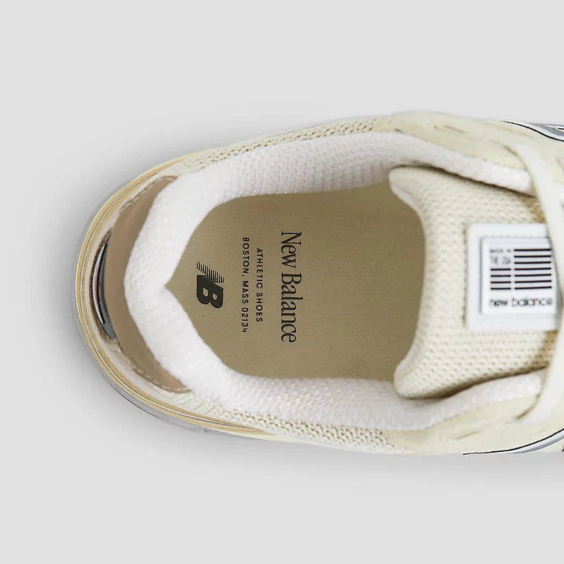 Unisex, gemaakt in de VS, 990v4 - Kalksteen met wit