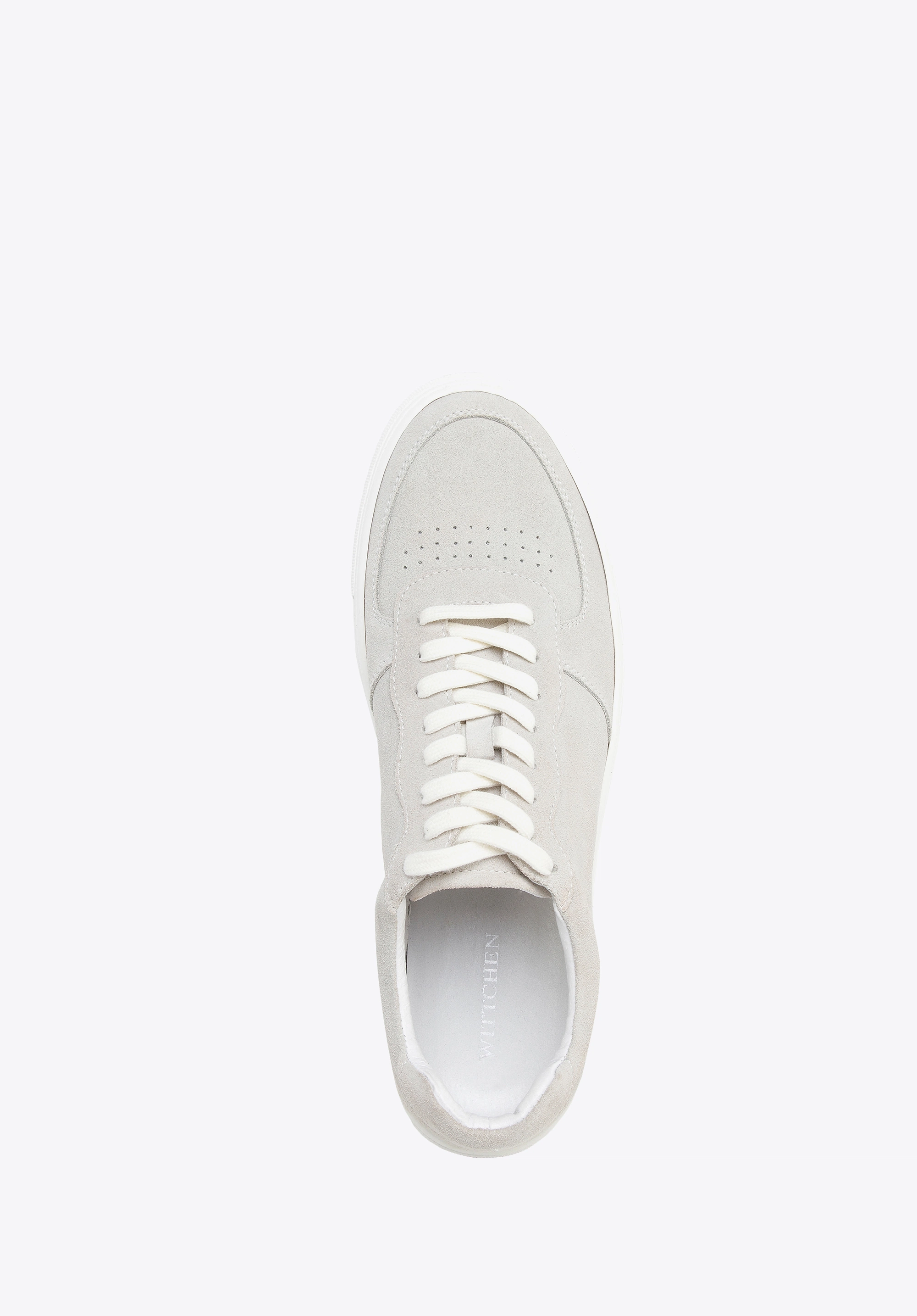 Męskie sneakersy zamszowe klasyczne jasny szare