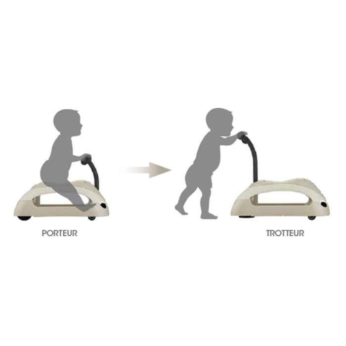 Globber - WALK N' ROLL 2 IN 1 ECO Baby Walker - Taupe