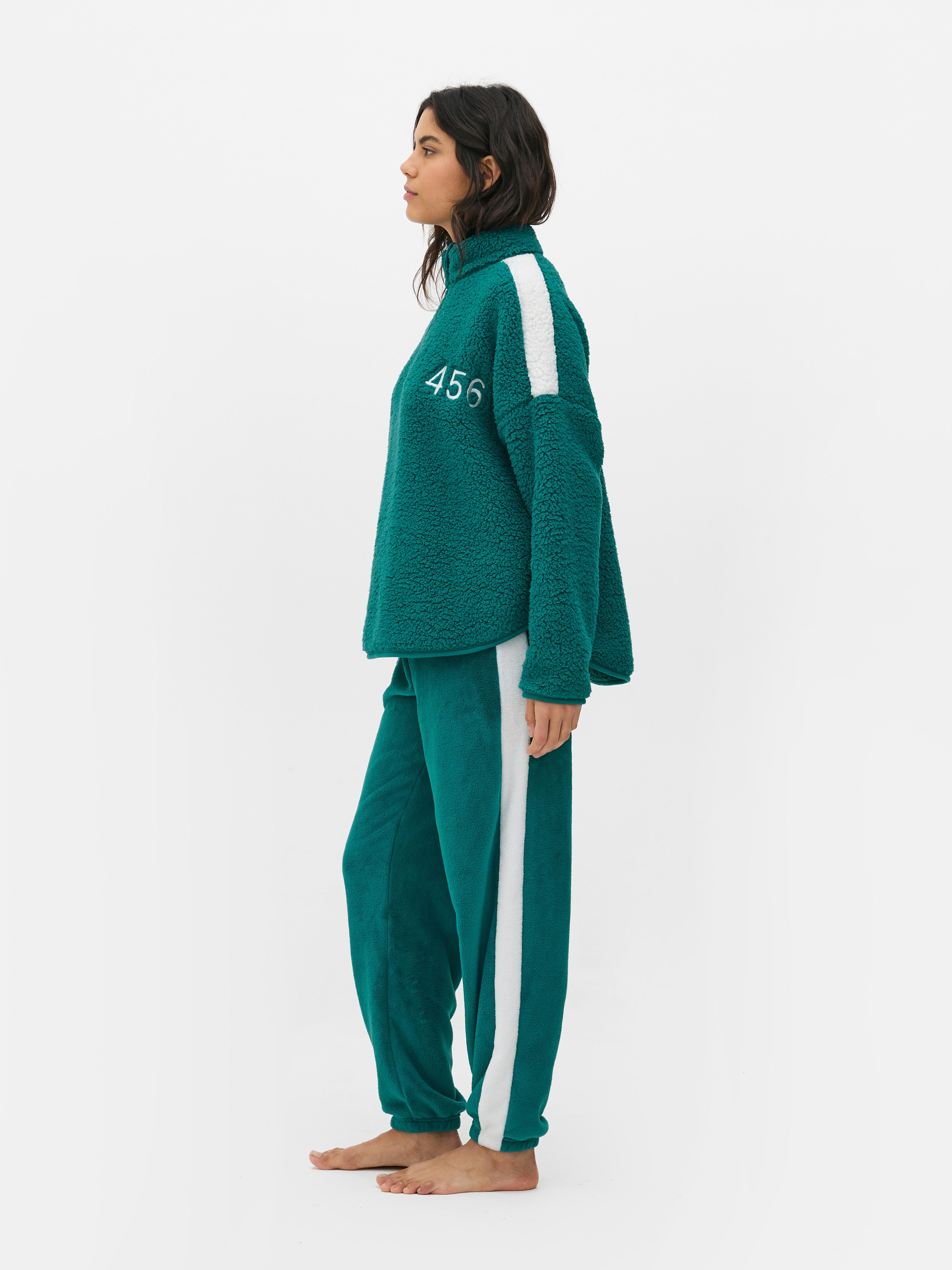 Set de hanorac și pantaloni de jogging Squid Game cu hanorac cu guler ridicat și pantaloni de jogging elastici