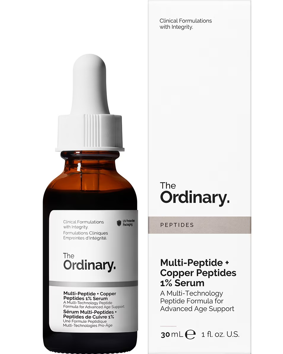 SEMNE OBISNUITE ALE ÎMBĂTRÂNIRII SER CU MULTIPLETIDE ȘI PEPTIDE DE CUPRU 1%