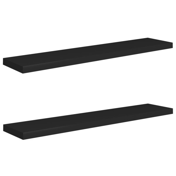 Półka ścienna Czarny 120 x 23.5 x 3.8 cm MDF vidaXL