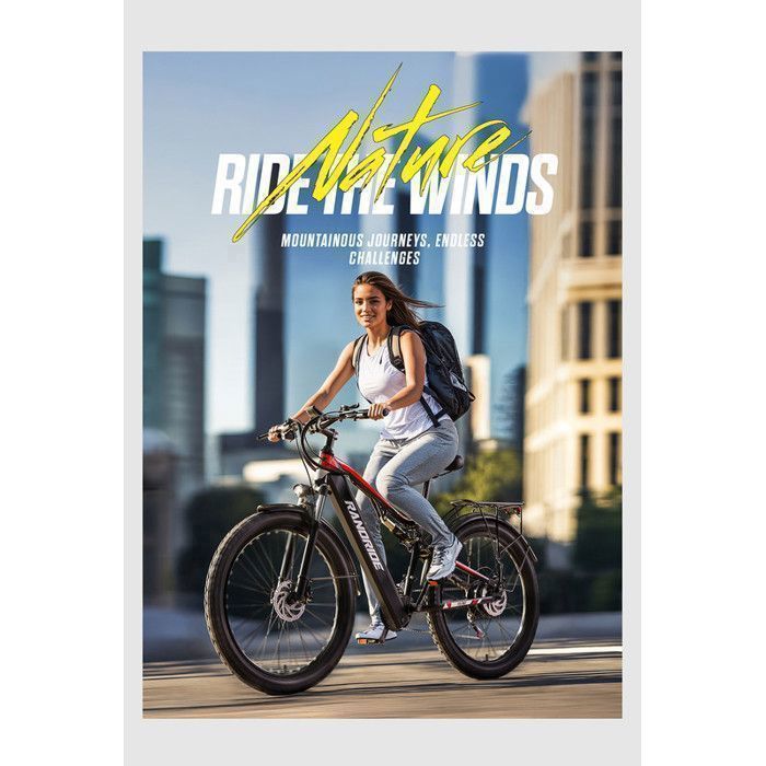 Vélo électrique - RANDRIDE - YG90B - 1000 W - Batterie 48V 17Ah - Tout - Roues 27,5