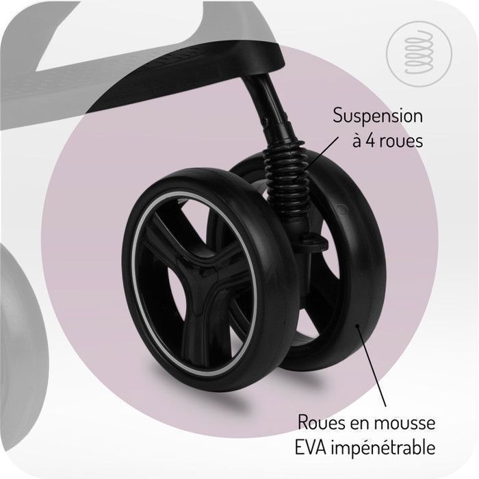 MoMi ISLA - Ultra-compact city stroller - 0m to 15 kg - Accessories included: bag + leg cover - Green