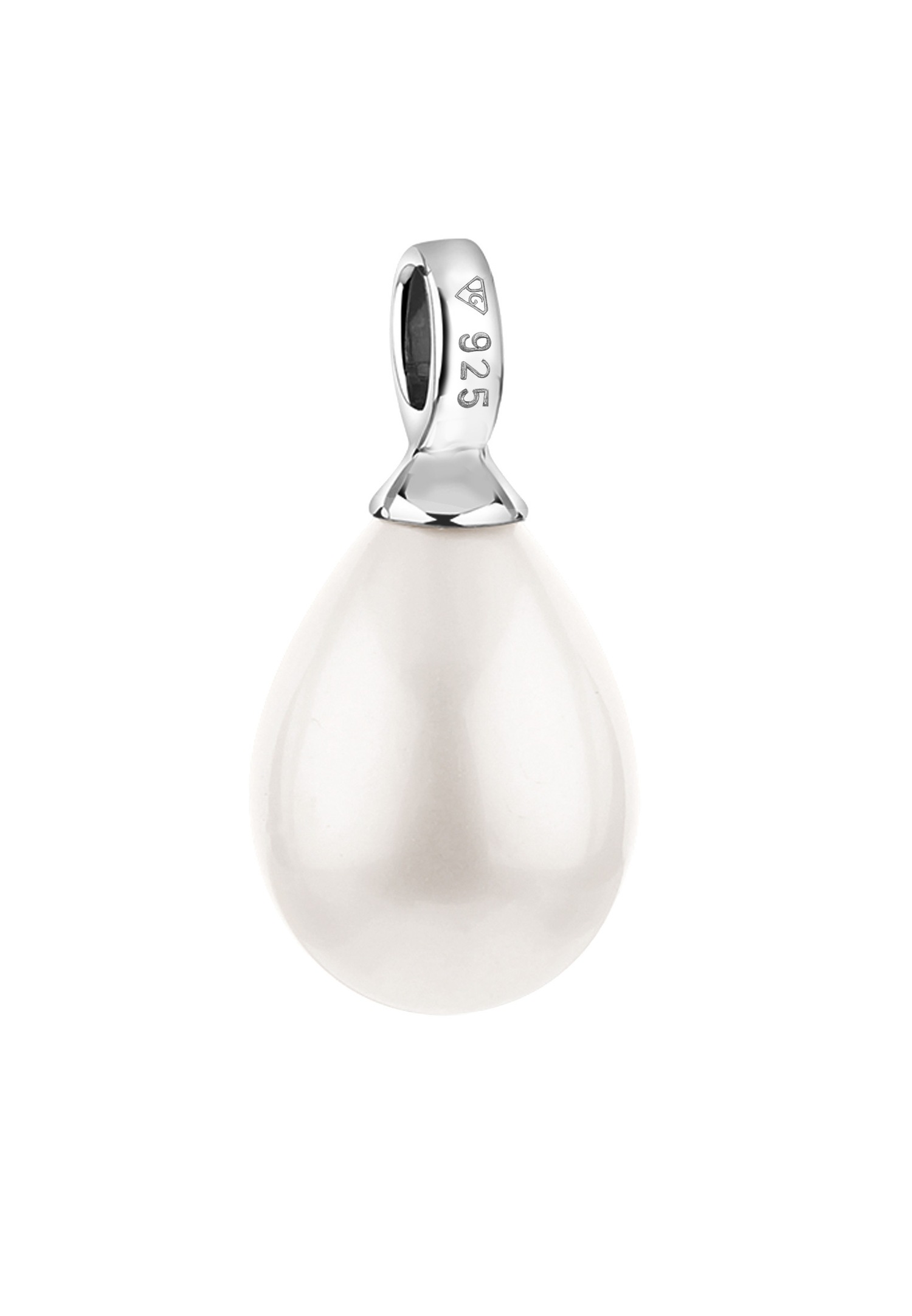 Nenalina en goutte pour collier de femme ou collier avec perle en argent 925 Sterling