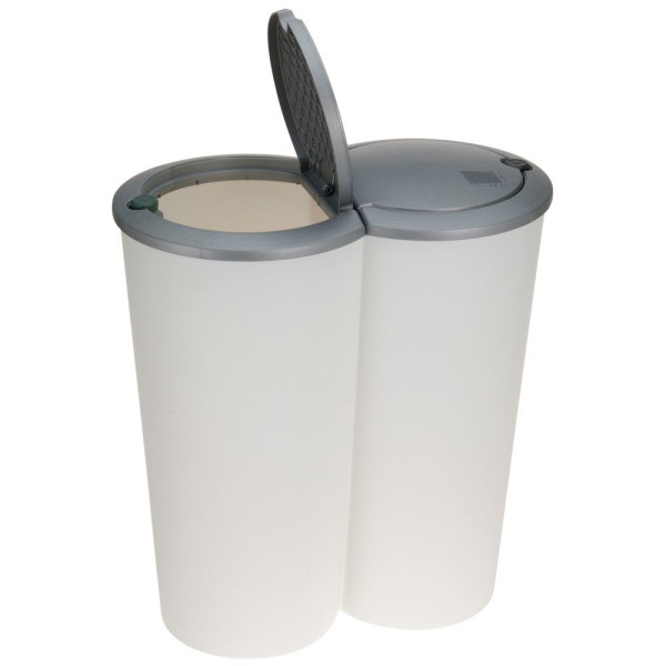 Podwójny kosz na śmieci - 2 x 25 l