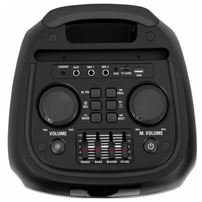 Pack Enceinte Karaoke USB Bluetooth 600W Ibiza VENUS600 - 3 micros - Câble PC - Cadeau 1 mini enceinte Extérieur