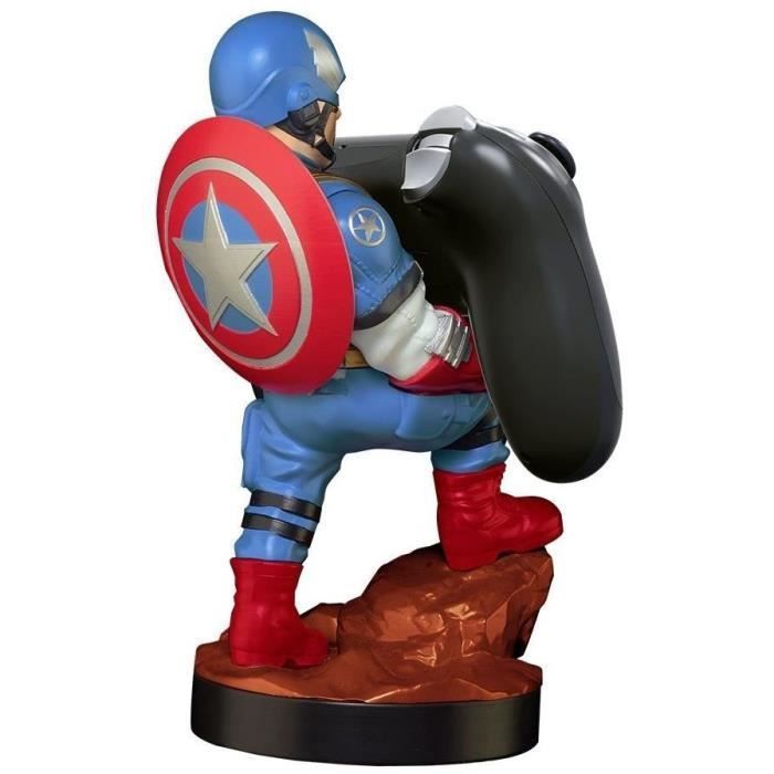 Captain America Figurine - Controller and Smartphone Stand & Charger - Exquisite Gaming