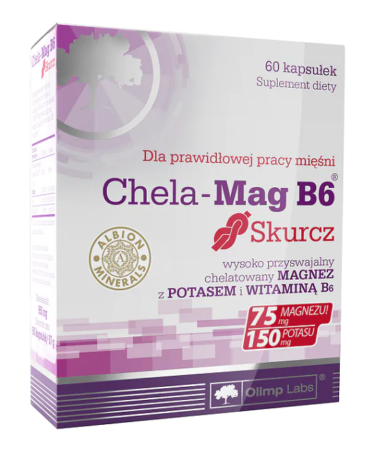 Olimp Chela-Mag B6 Skurcz, Preparat wspierający funkcjonowanie mięśni, kapsułki
