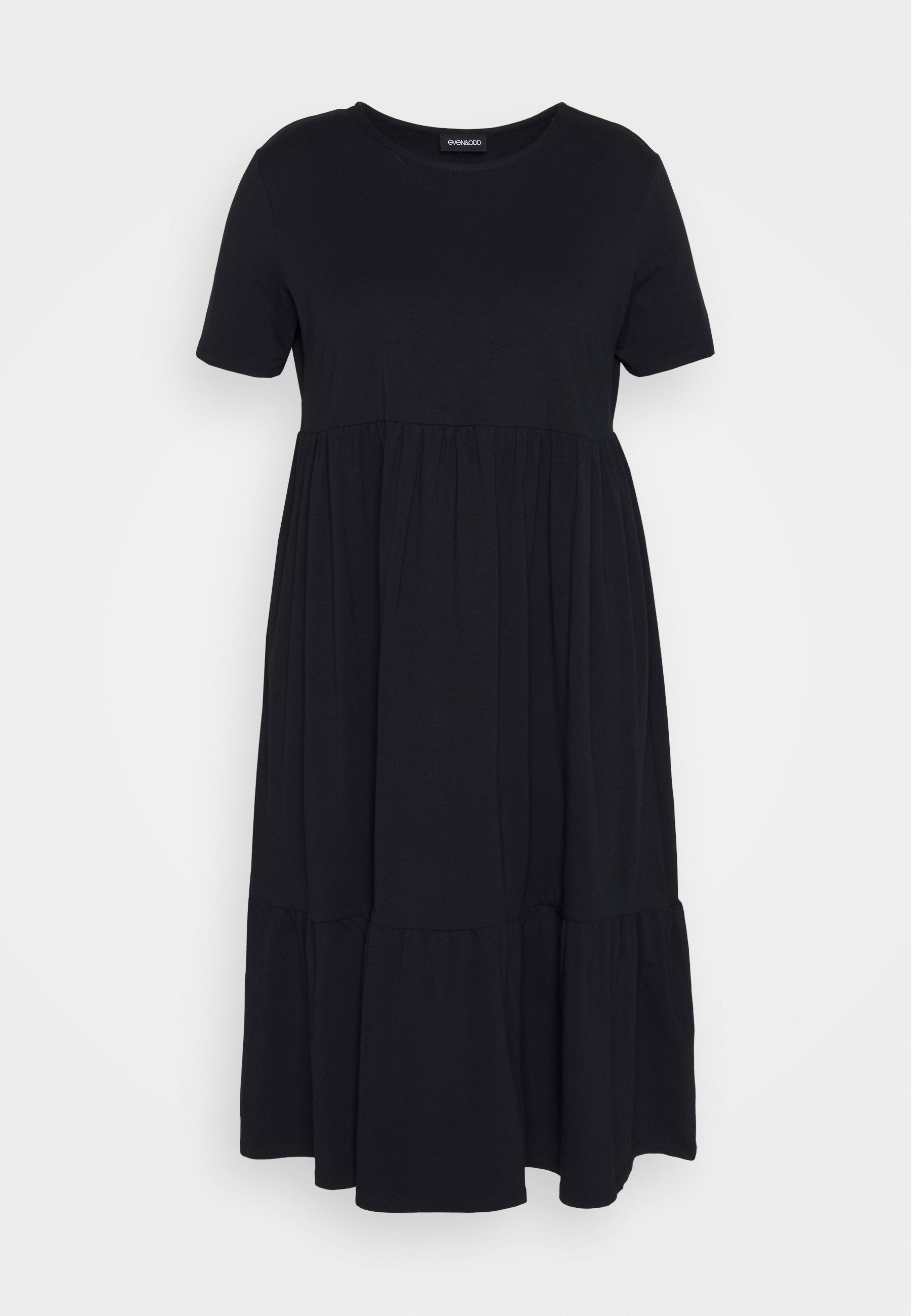 Even&Odd Curvy Jersey jurk - zwart