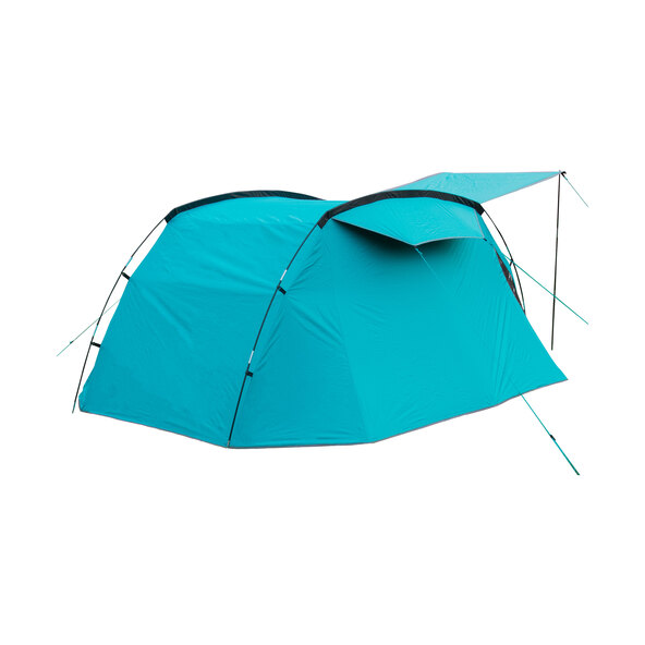 3-person camping tent with darkened cabin