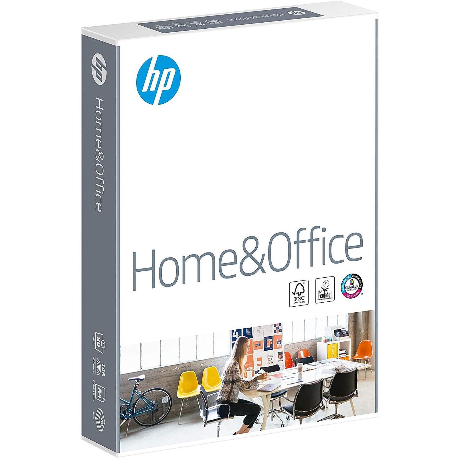 Hp paper ream HP Home&Office PAPER RACK FSC 80GRS 21x29.7 500 SHEETS COLORLOK