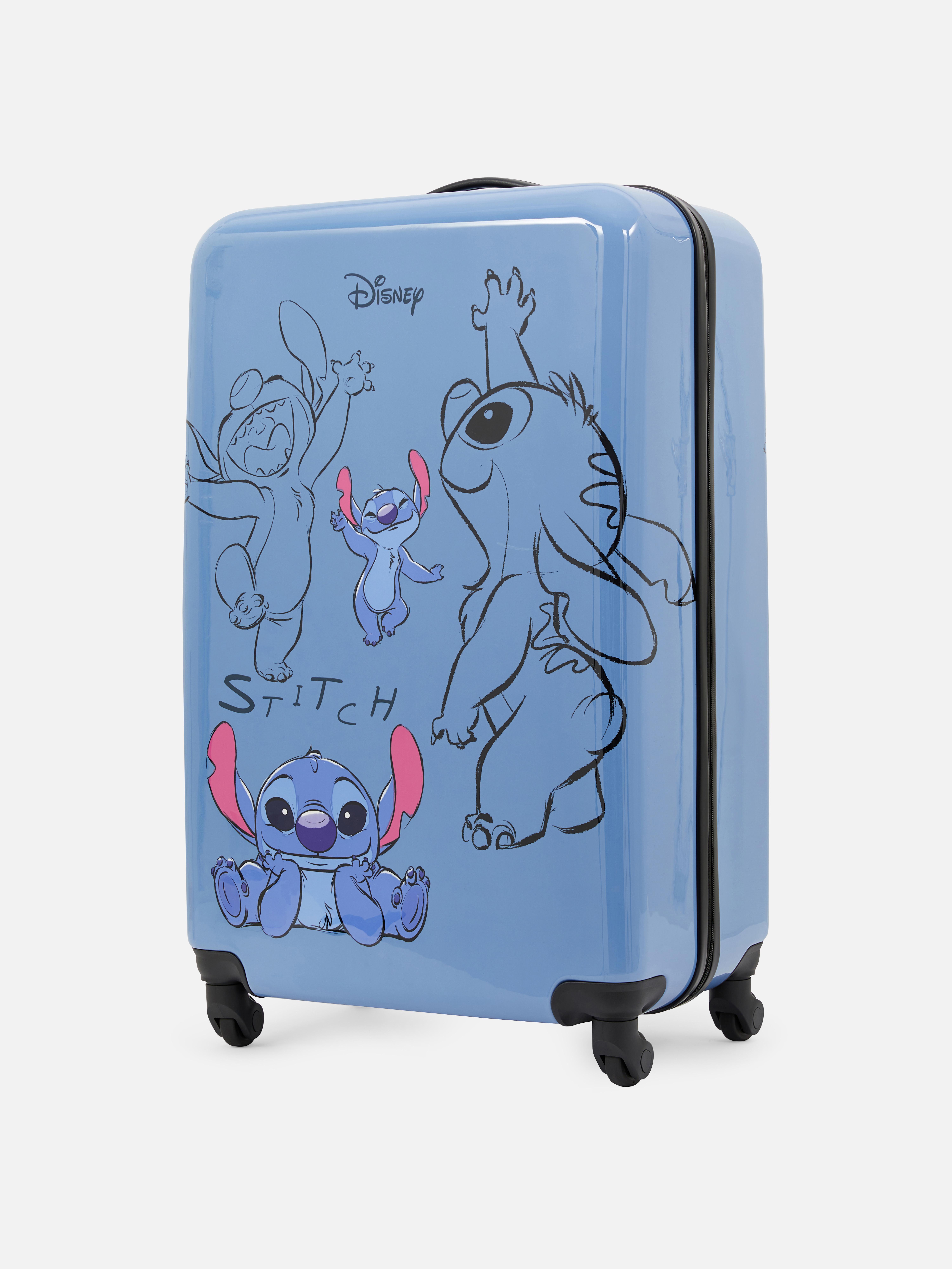 Hartschalenkoffer mit 4 Rollen, Disney's Stitch: Ein Stitch-Koffer mit Reißverschluss, Teleskopgriff und vier Rollen
