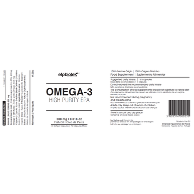 EFPBiotek Omega 3 vysoce čisté EPA kapsle 70 kapslí