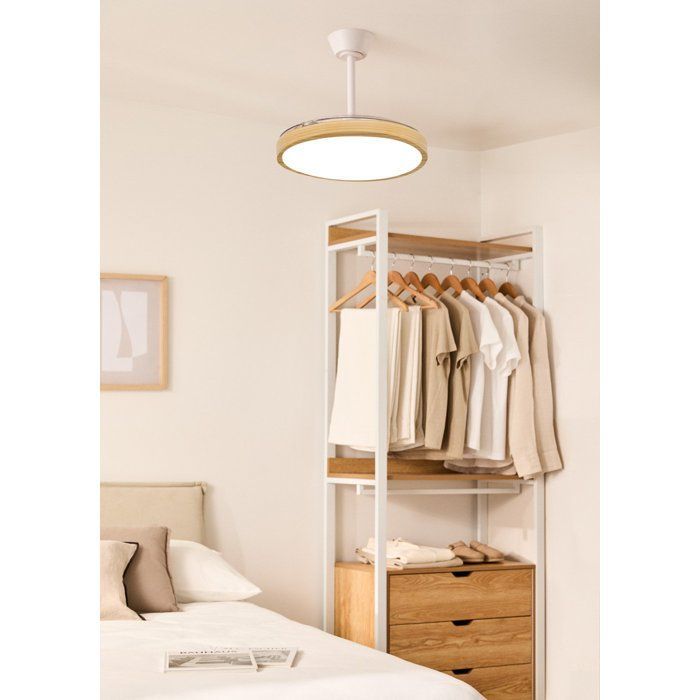Ventilatore da soffitto - Create - WIND CLEAR STUDIO - Silenzioso - Pale retrattili - LED
