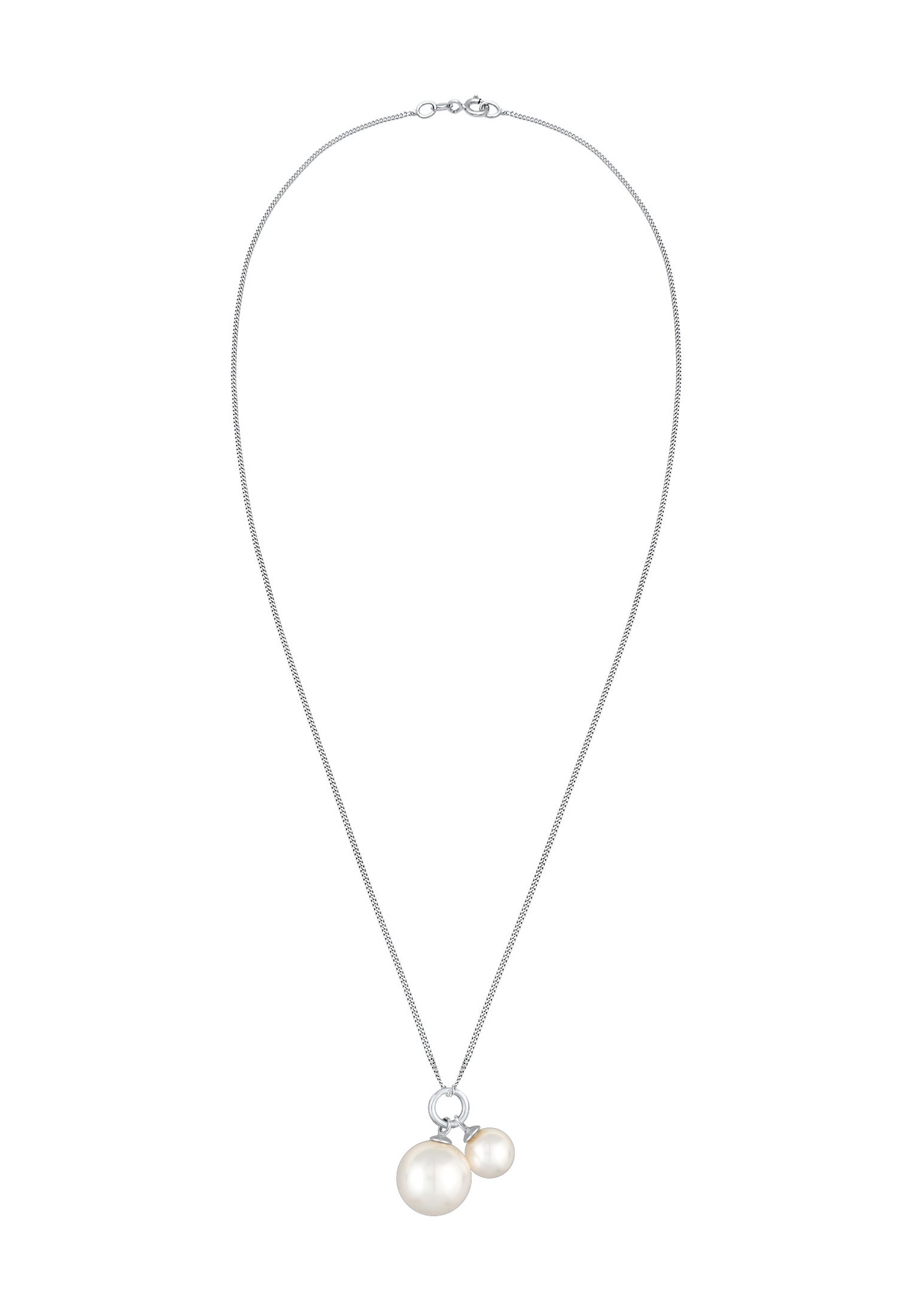 Nenalina Pendentif femme perle duo classique en argent sterling 925