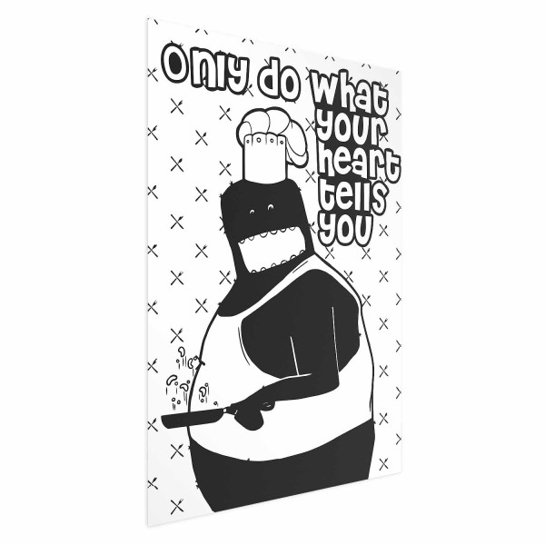 Plakat Motto 21x30 cm